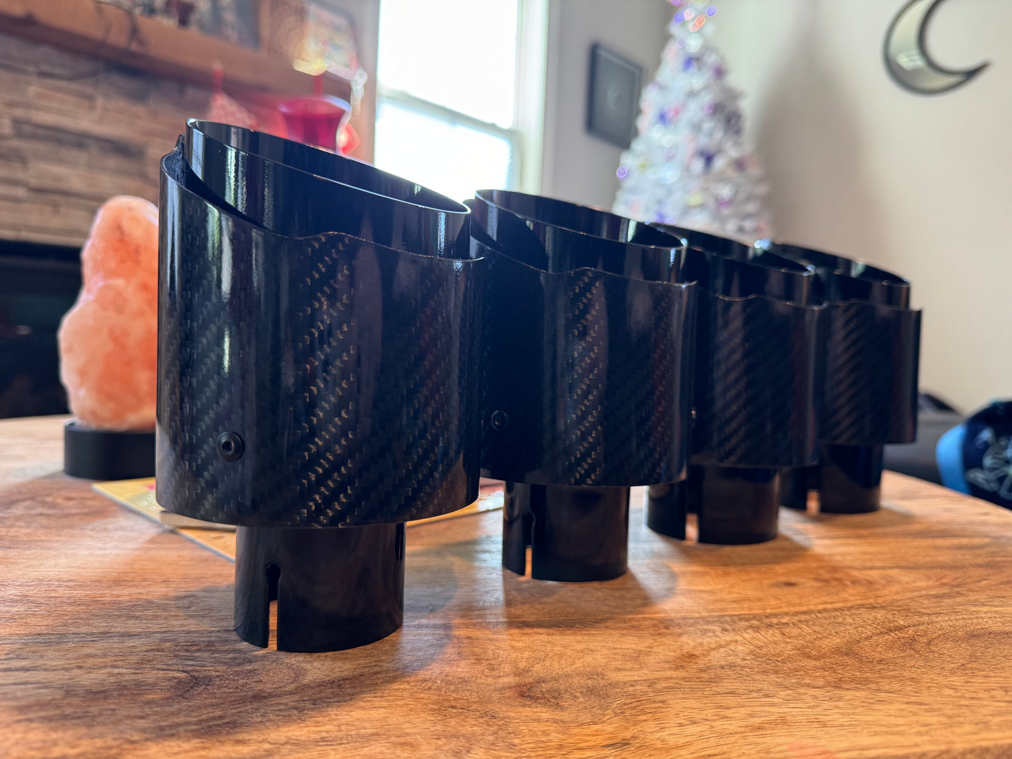 JVCarbon LC500 Exhaust Muffler Slip On Tips