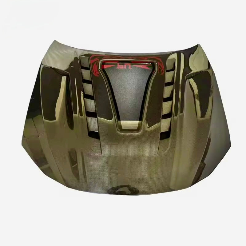 LC500 Carbon Vented Hood with See Through Engine Cover